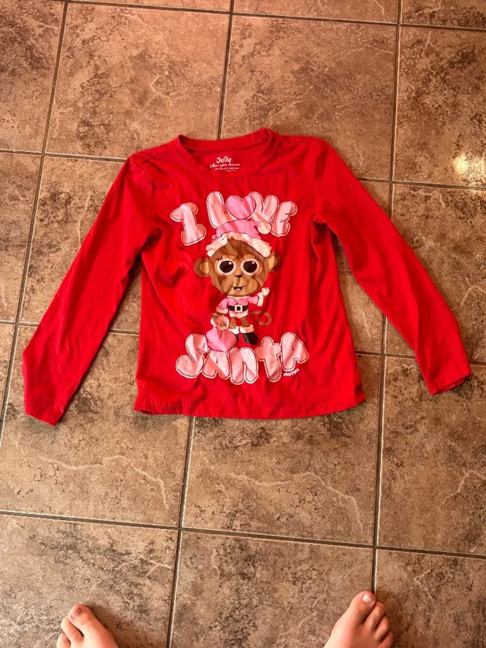 Justice Girls Red Long Sleeve 